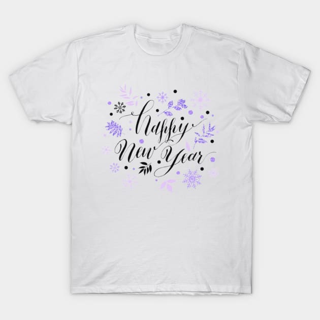 Holidays_ Happy New Year T-Shirt by DjoDjo